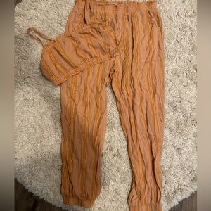 Aeropostale Peach Striped Apparel